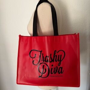 Trashy Diva~Red Shopping Tote Bag~New Orleans